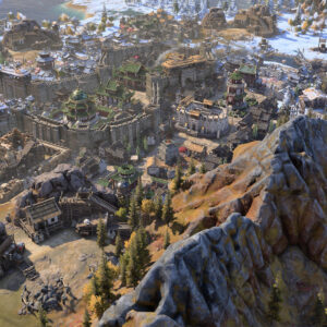 A city in a Civ 7 screenshot